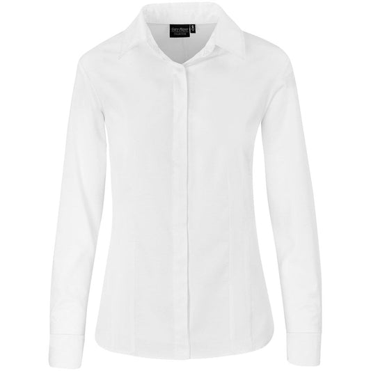 Ladies Long Sleeve Taylor Shirt - White | Lounge Shirts | Corporate clothing | Gift Wrap Shop