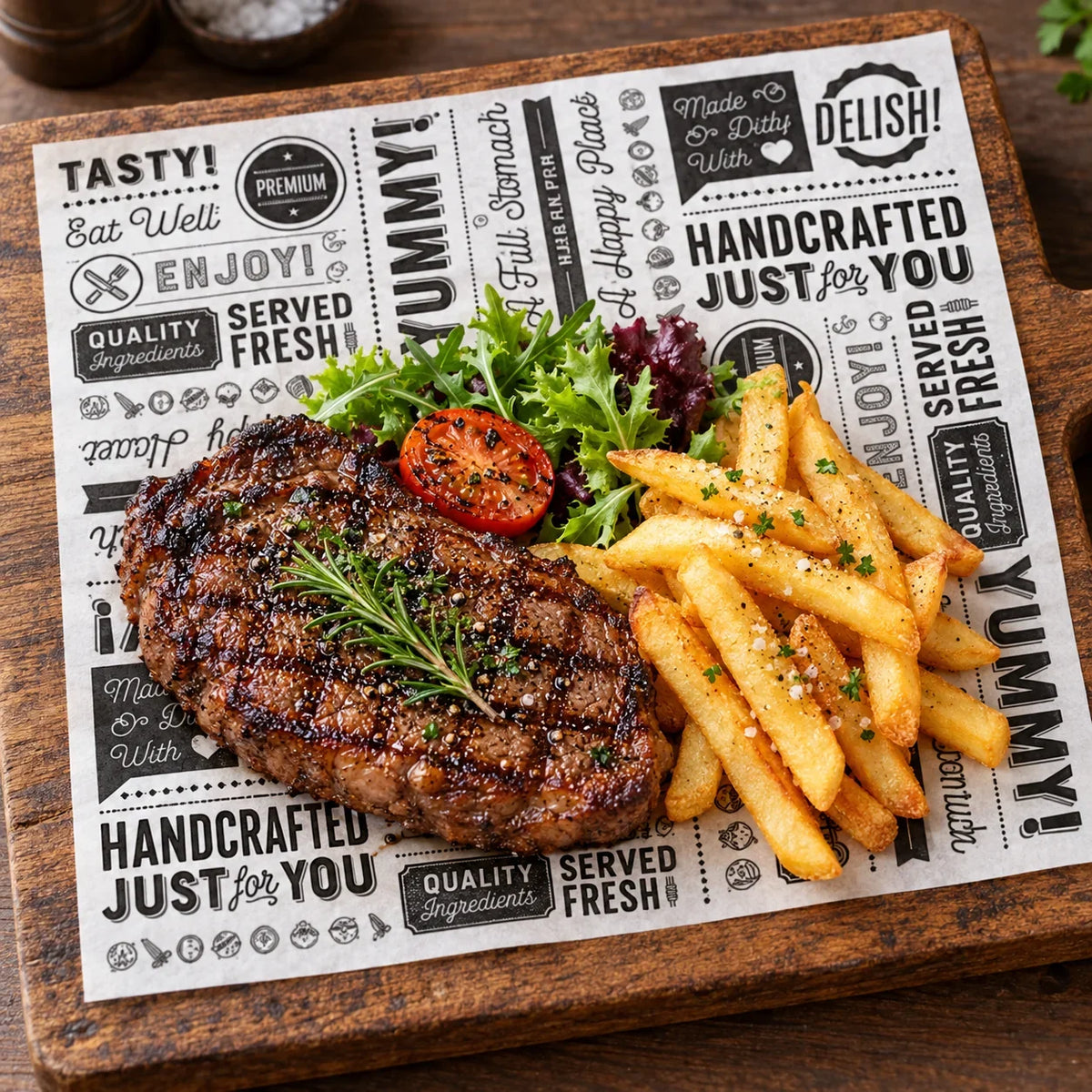 Printed Greaseproof Paper Sheets