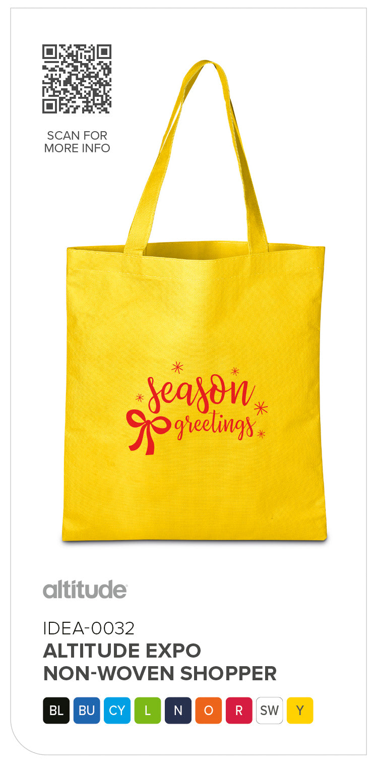 Altitude Expo Non-Woven Shopper | Custom Branded & Personalised Shopper Bag | Just Brand