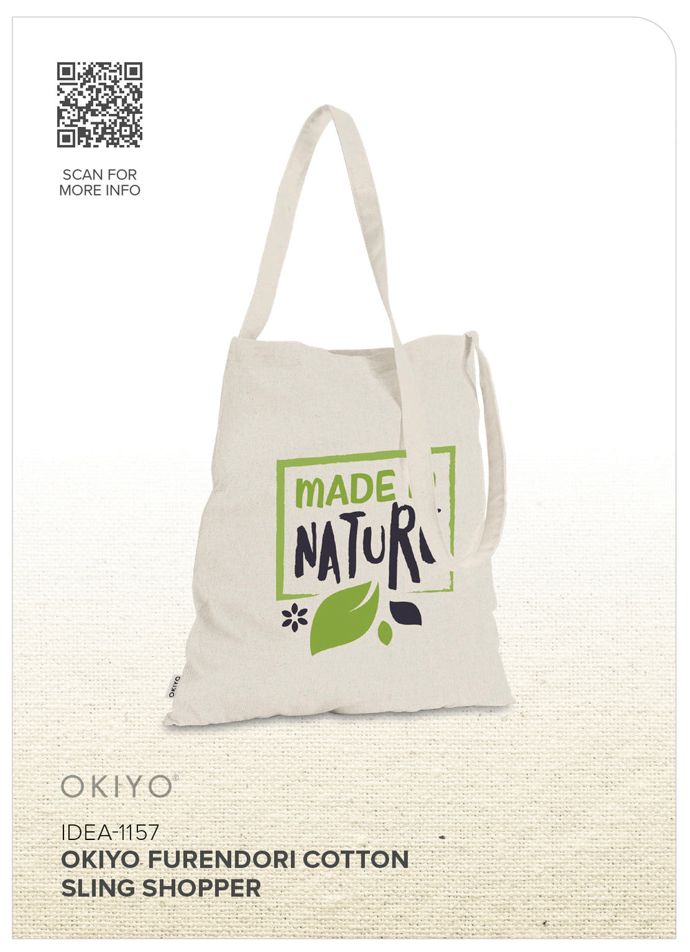 Okiyo Furendori Cotton Sling Shopper-Eco-Friendly Bags-Corporste Gifts-Gift Wrap Shop
