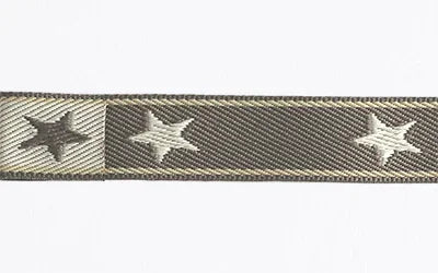Star Jacquard Ribbon Roll Taupe & Cream
