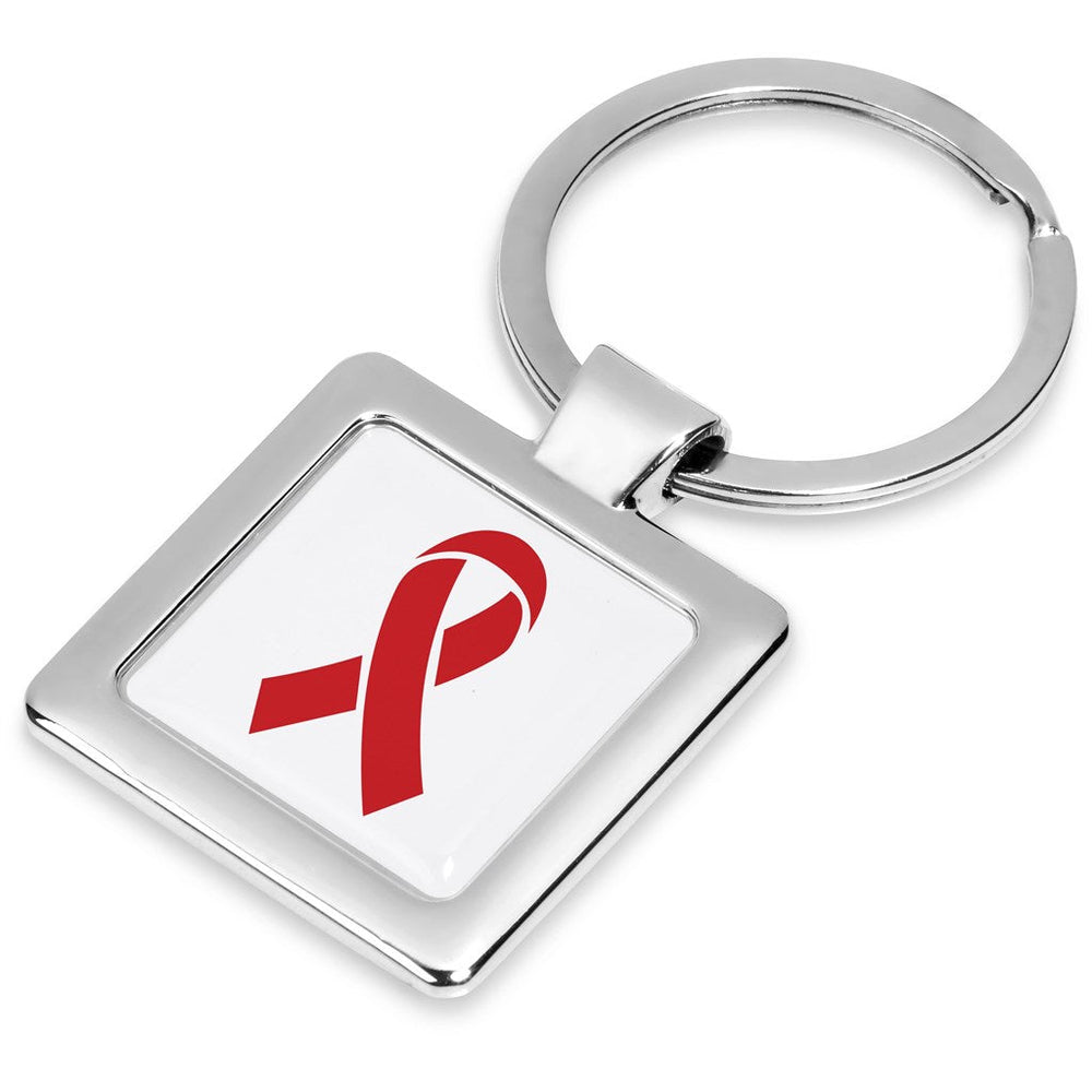 Altitude Quadrate Dome Keyholder | Metal Keyholders | Custom branded & personalised corporate gifts | Gift Wrap Shop