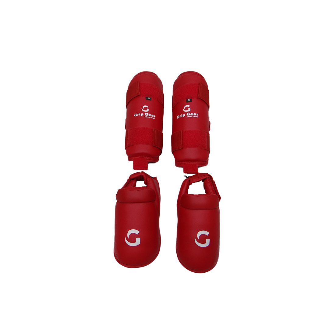 Grip Karate Shin Instep | Red