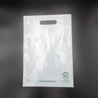 Biodegradable Boutique Bags White Medium