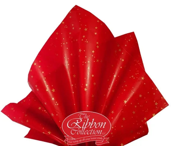 Twinkle Tissue Paper Red & Gold