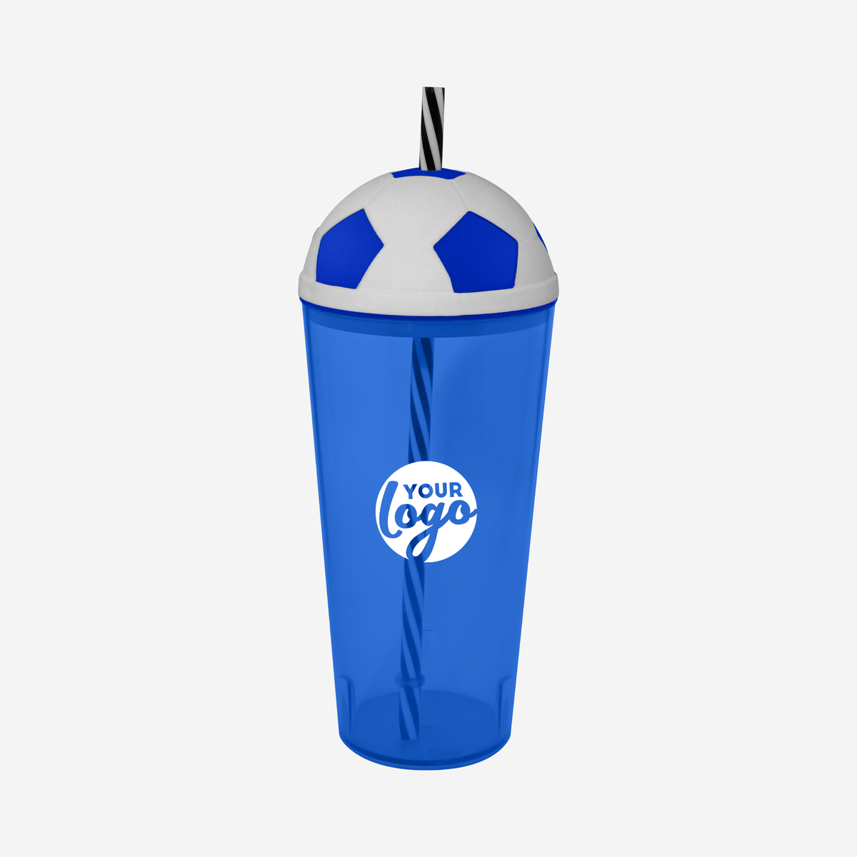 Soccer Tumbler 600ml – Clear – Lumoss