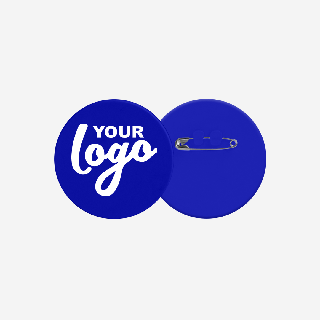 Round Button Badge 44mm with Safety Pin – Lumoss