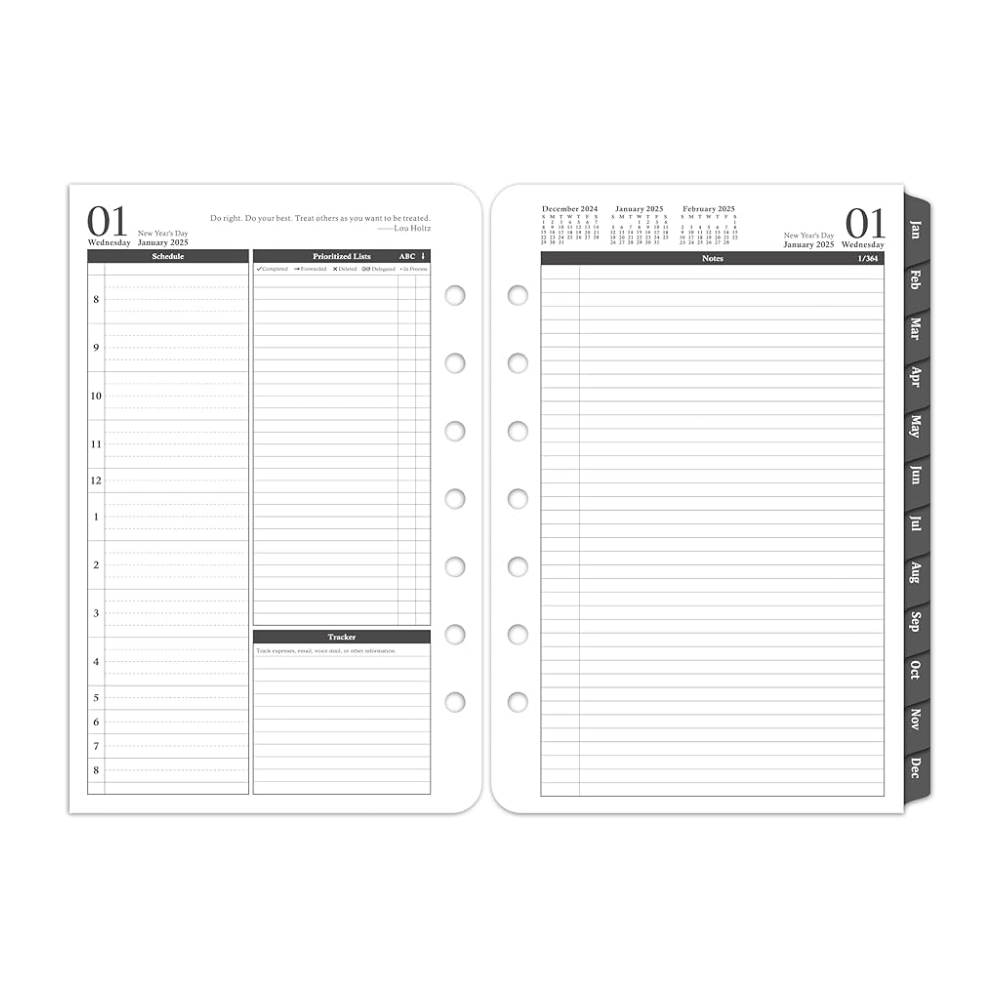 A5 Page A Day 2025 - Refills