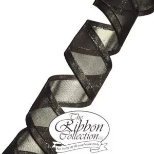 Sheer Ribbon Roll Black