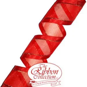 Sheer Ribbon Roll Flame