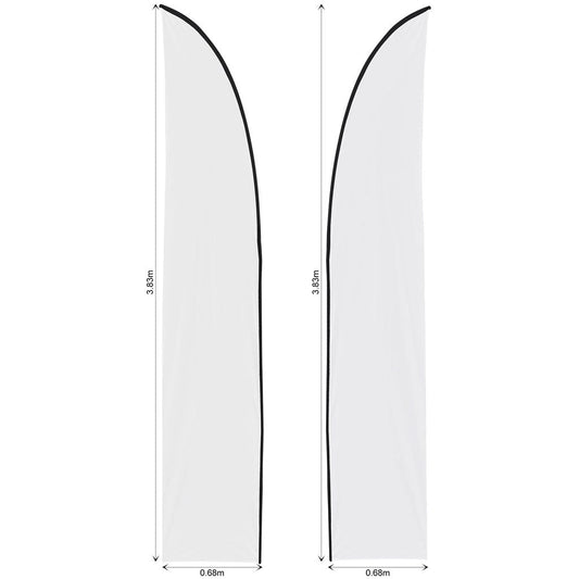 Legend 3m Sublimated Arcfin Double-Sided Flying Banner Skin (Excludes Hardware)