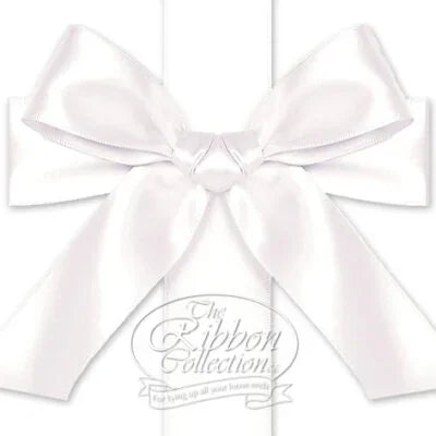 Satin Ribbon Roll White