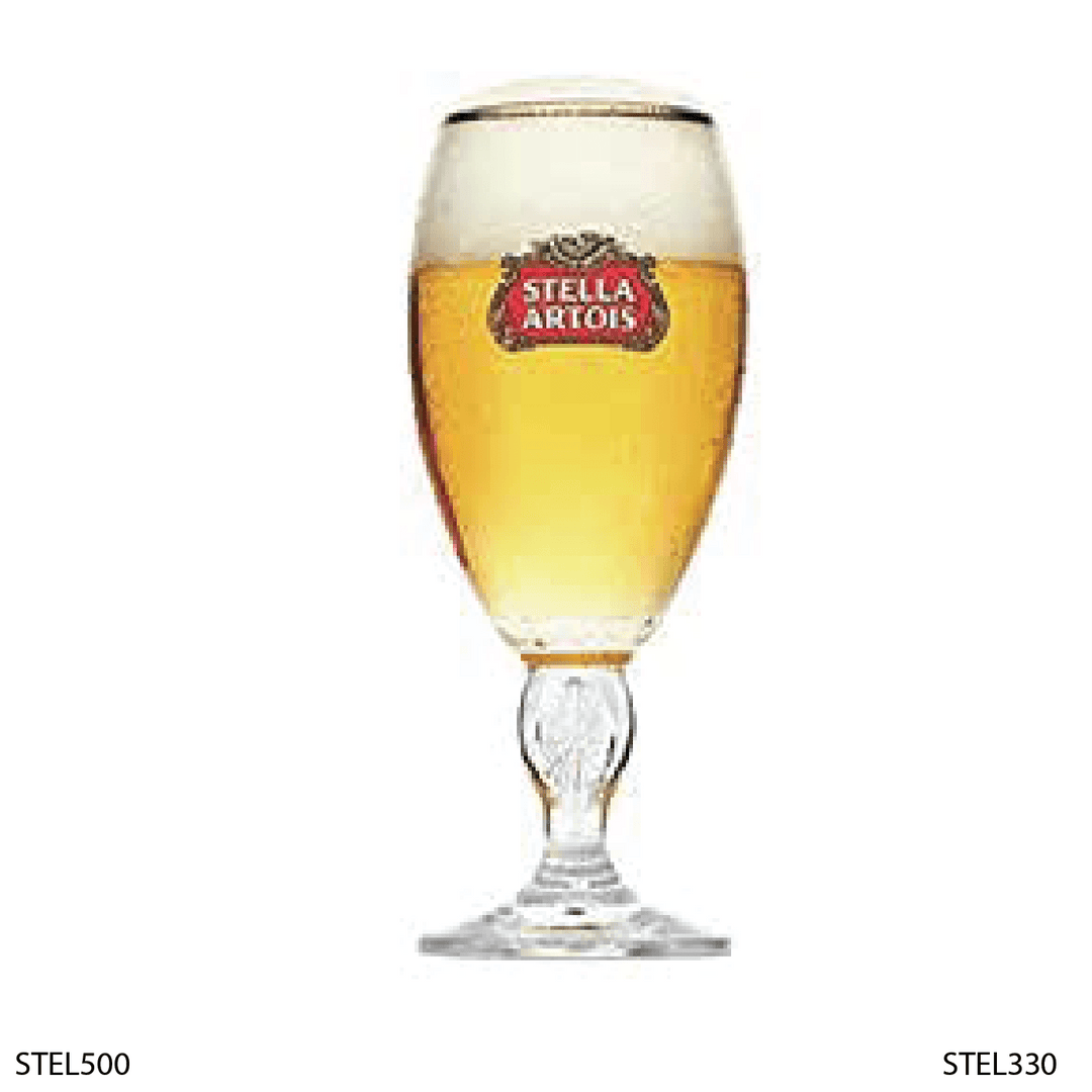 Stella Stem Beer 500ml | Beer Glasses With Logos | Stella Beer Glasses