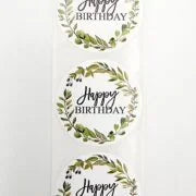 Birthday Wreath Stickers