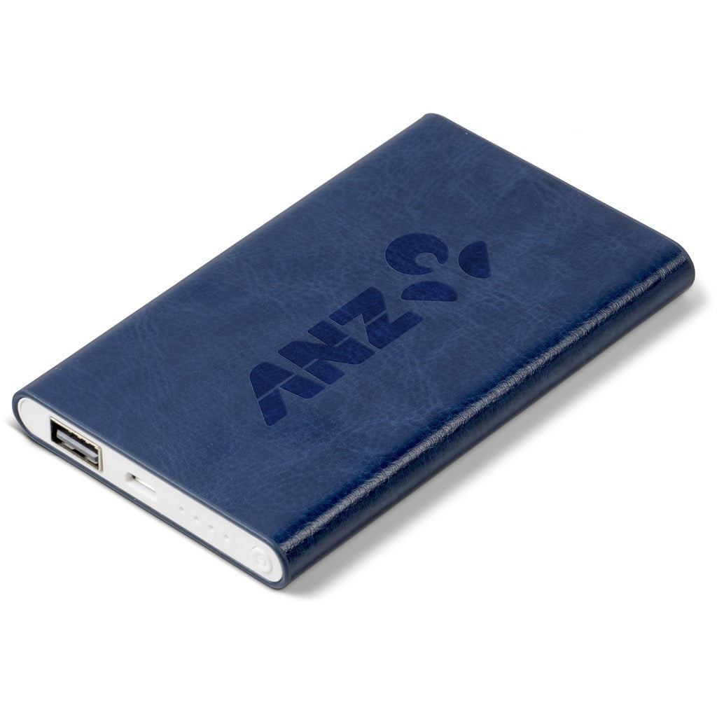 Renaissance Slim Power Bank - 4,000mAh - Navy-Mobile Tech-custom-branded-Gift Wrap Shop