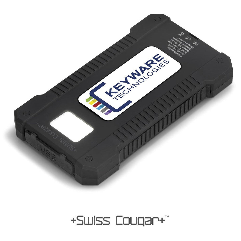 Swiss Cougar Rome Solar Power Bank - 8,000mAh-Mobile Tech-custom-branded-Gift Wrap Shop