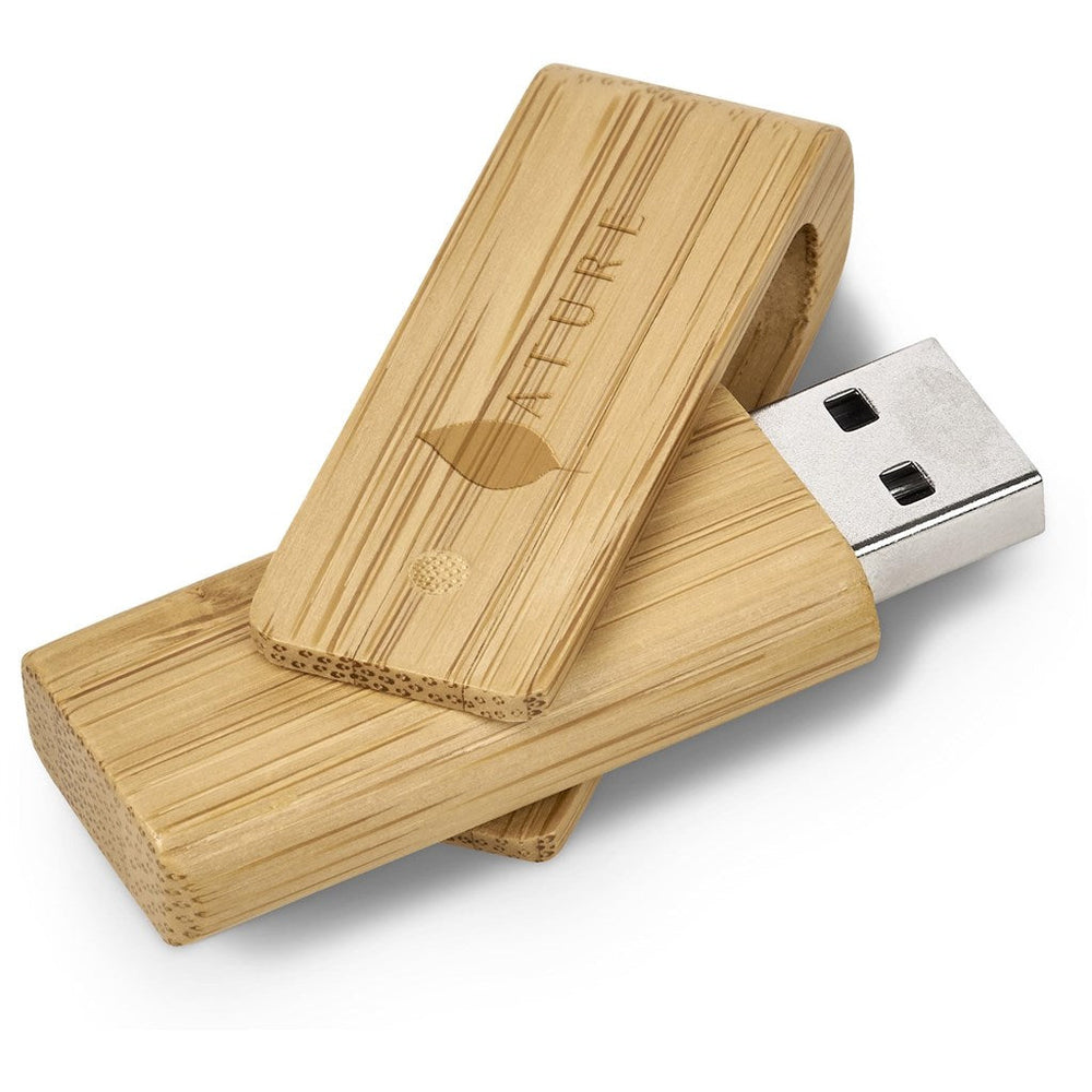 Okiyo Bakemono Bamboo Flash Drive - 32GB | Eco-Friendly Memory Sticks | Custom-Branded Promotional Gifts | Giftwrap Shop