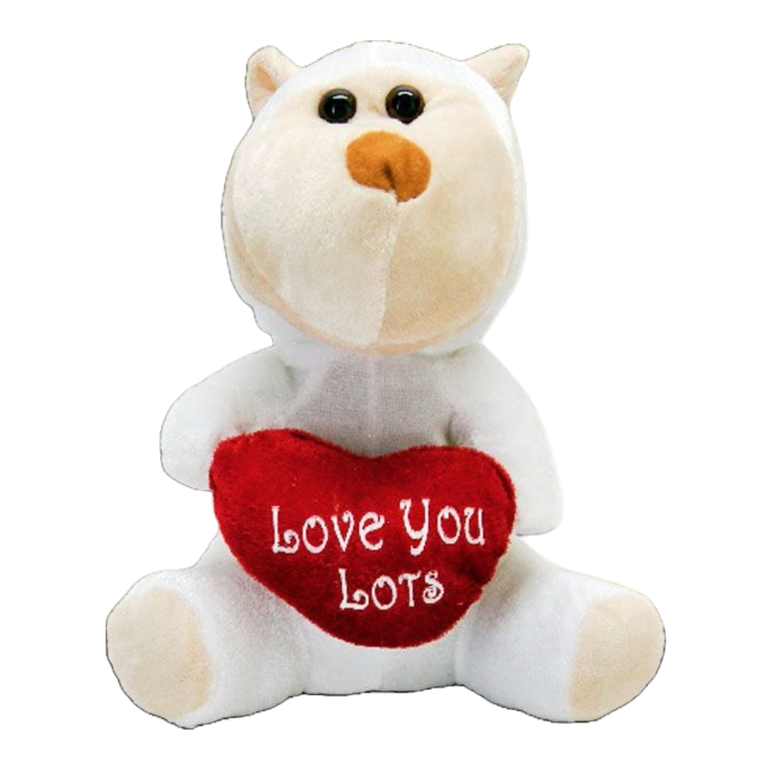 19cm White Love Monkey Plush Gift