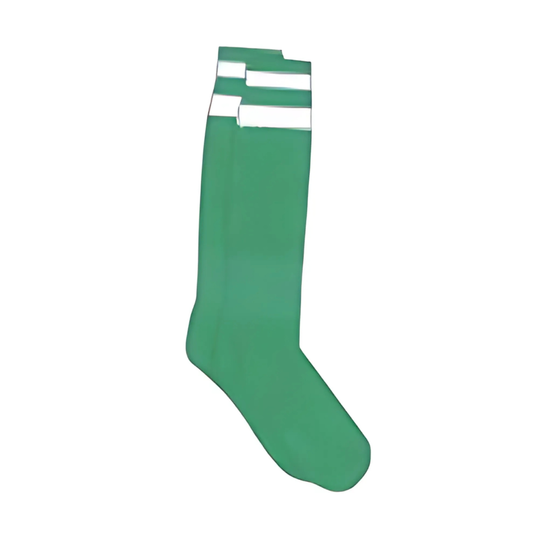 Grip Soccer Socks | High Quality | Each | Emerald with White Strips