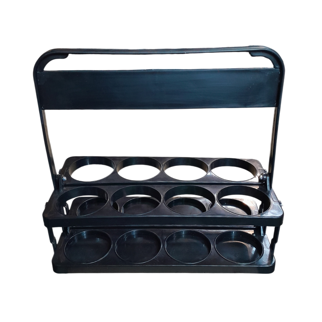 Grip Water Bottle Carrier for 8 Bottles | Plastic | With 8 Bottles