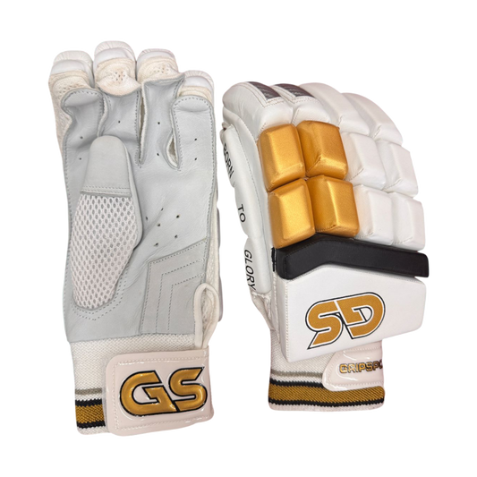 GS Batting Glove Outdoor | White and Gold