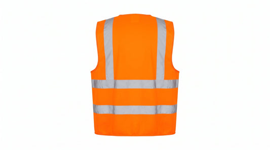 Hi-Vis Orange Safety Vest – High-Visibility Reflective Workwear