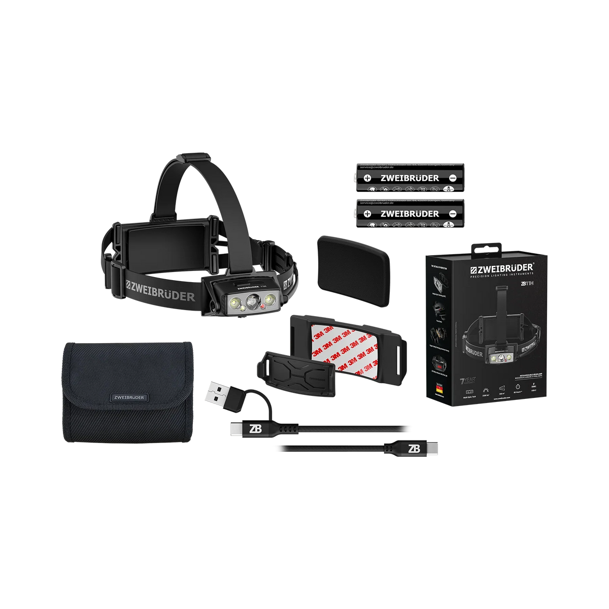Zweibruder Zweibrüder ZB11H LED Headlamp 2500 lumens