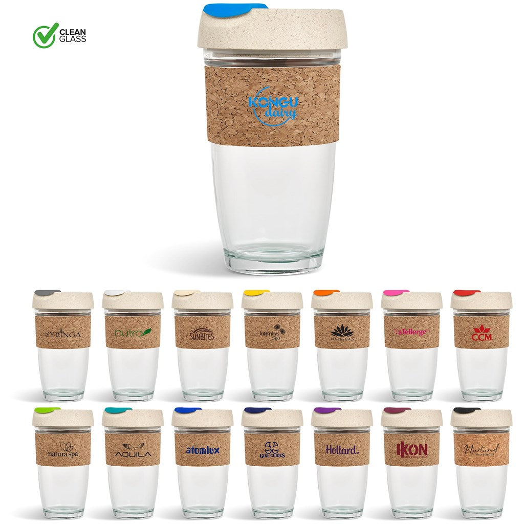 Kooshty Jumbo Kork Chacha Glass Kup - 480ML | Glass Drinkware | Custom branded Cups | Giftwrap Shop