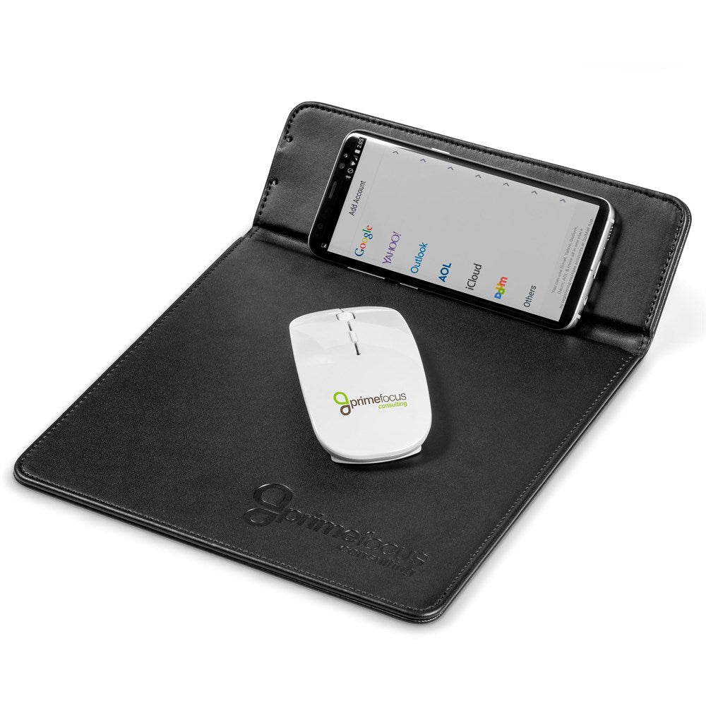 Ashburton Mouse Pad With Wireless Charger | Wireless Chargers | Giftwrap Shop
