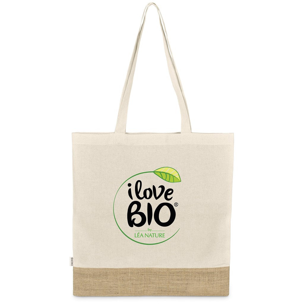 Okiyo Bijin Jute & Cotton Shopper-Eco-Friendly Bags-Corporste Gifts-Gift Wrap Shop