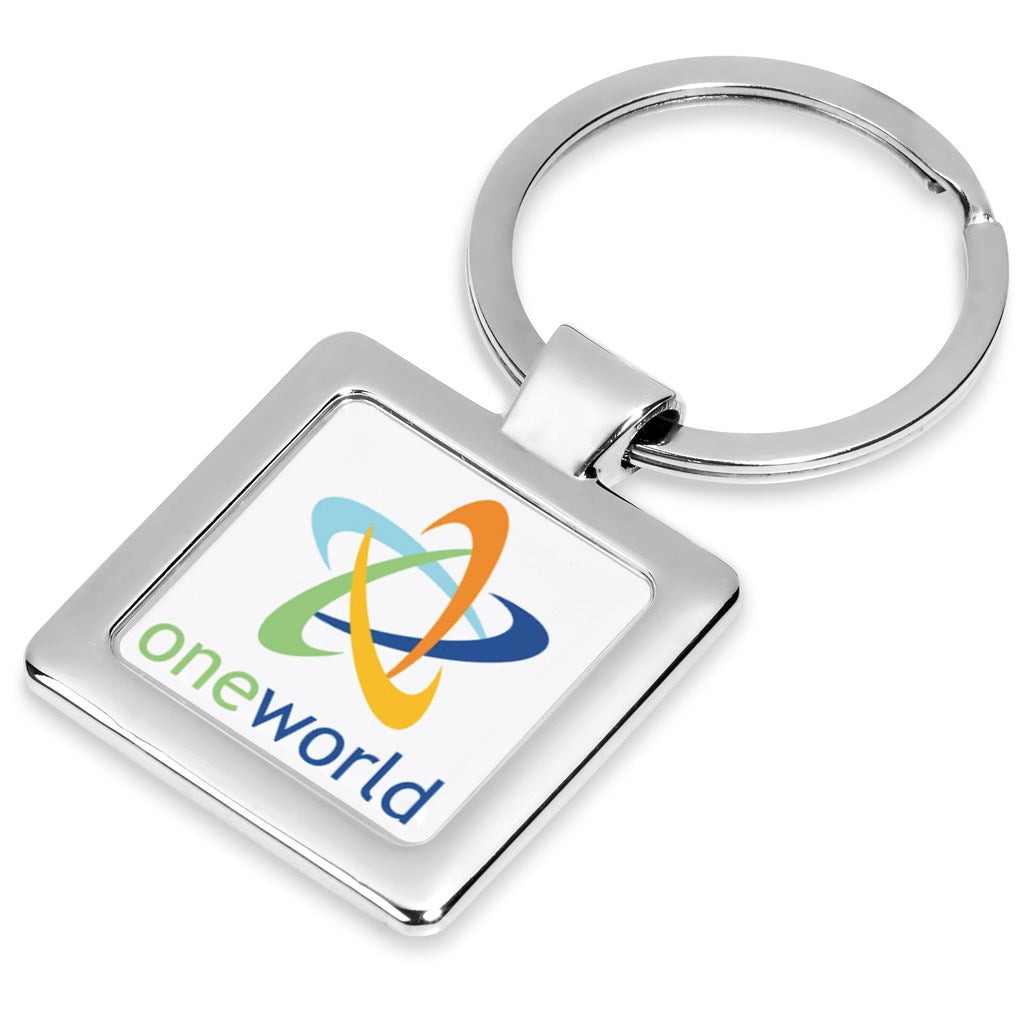 Altitude Quadrate Dome Keyholder | Metal Keyholders | Custom branded & personalised corporate gifts | Gift Wrap Shop