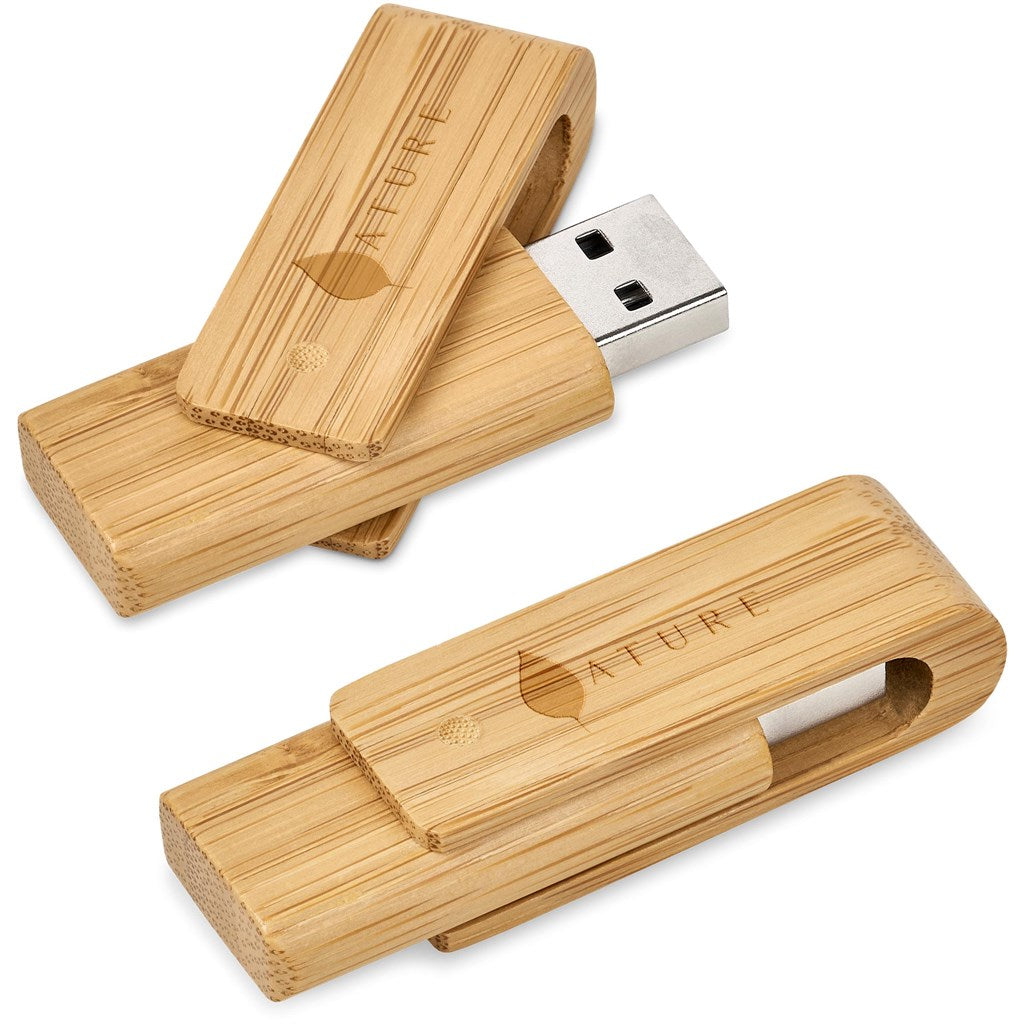 Okiyo Bakemono Bamboo Flash Drive - 32GB | Eco-Friendly Memory Sticks | Custom-Branded Promotional Gifts | Giftwrap Shop