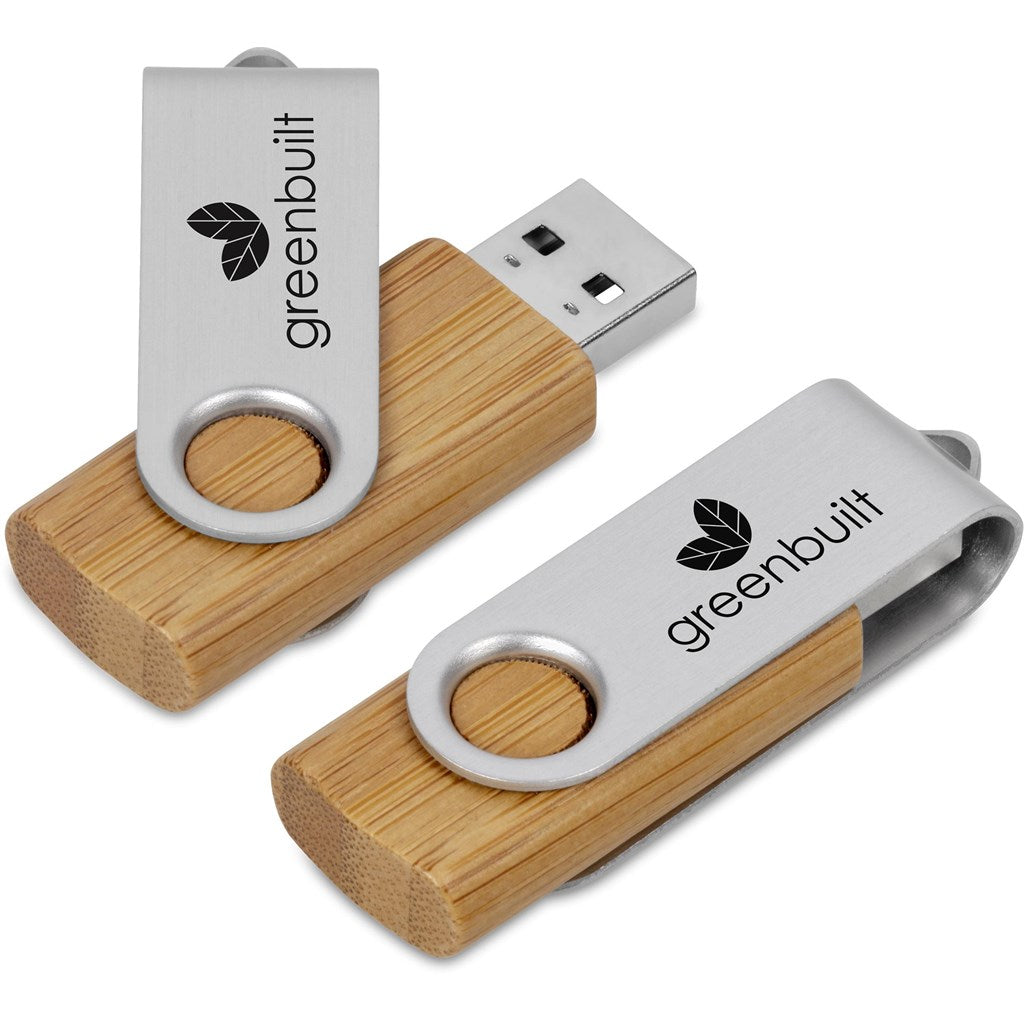 Okiyo Shimasu Bamboo Flash Drive - 8GB | Eco-Friendly Memory Sticks | Custom-Branded Promotional Gifts | Giftwrap Shop