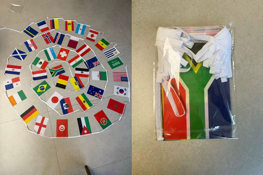 48 Football World Cup Bunting Flags 2026