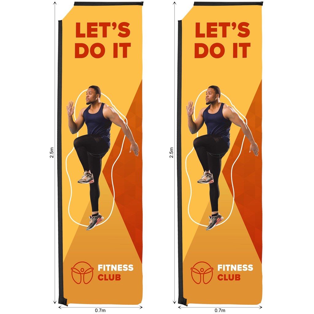 Telescopic banner stand