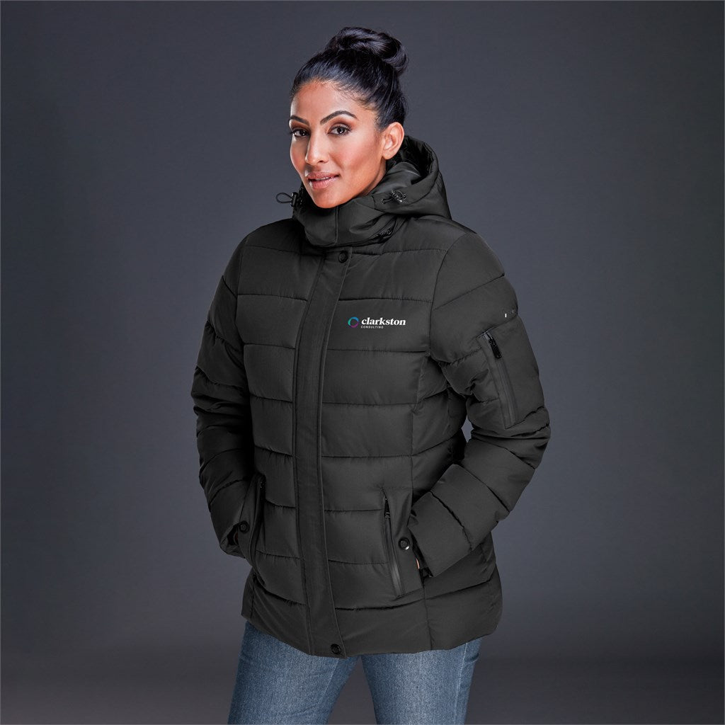 Hooded Bomber Jacket Womens