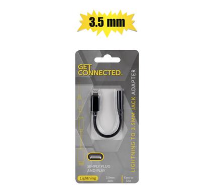 Get Connected Earphone Adapter Lightning To 3.5mm Jack