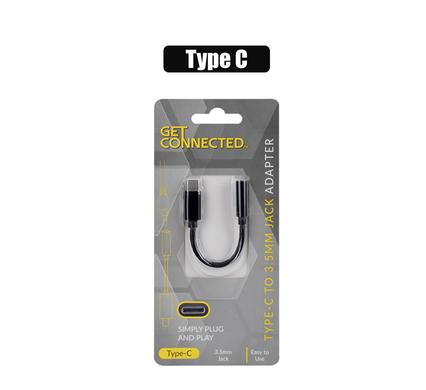 Get Connected Earphone Adapter Type C To 3.5mm Jack