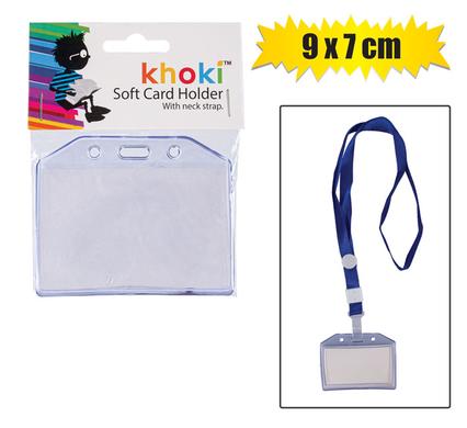 Khoki Card Holder & Lanyard 9Cmx7cm