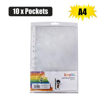 Khoki File Display-Pockets Pl A4 10Xpockets