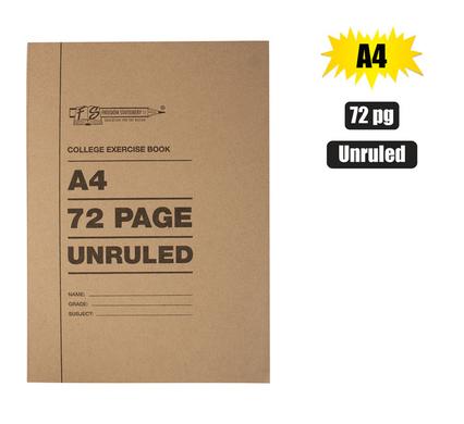 Marlin Book Soft-Cover A4 72Pg Unruled
