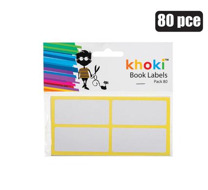 Khoki Labels Self Adhesive No Border 80 Piece