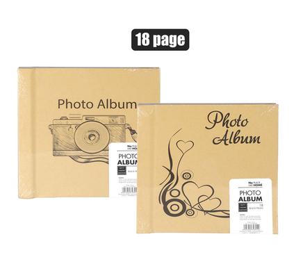 Photo Album 18 Pg Black Assorted