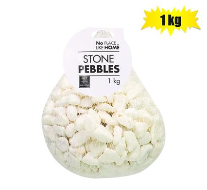 No Place Like Home Pebbles Riverstones 1kg White