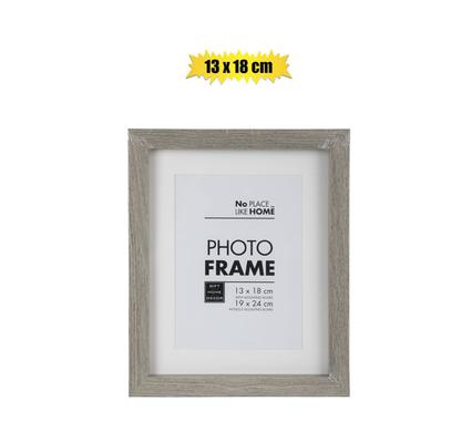 No Place Like Home Picture-Frame Mdf 13X18cm Rustic Grey