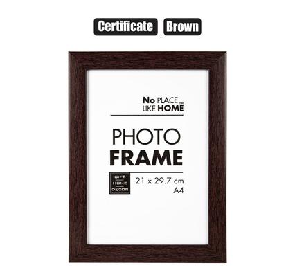 No Place Like Home Picture-Frame Certificate Pl Mahogany