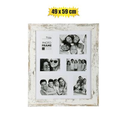 No Place Like Home Picture-Frame Collage Mdf 6Hole Stressed