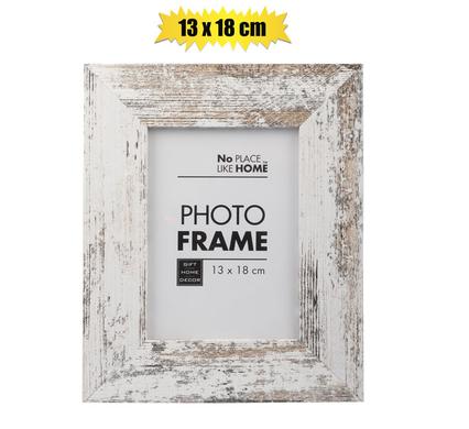No Place Like Home Picture-Frame Mdf White Stressed 13X18cm