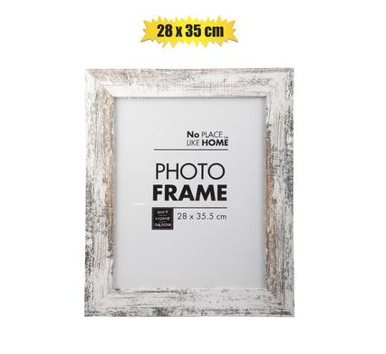 No Place Like Home Picture-Frame Mdf White Stressed 28X35cm