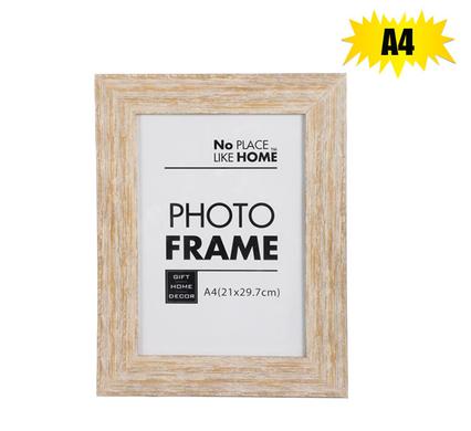 No Place Like Home Picture-Frame Pl Mustard Stressed A4